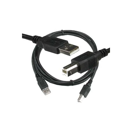 Bestlink Netware A-Male to B-Male USB2.0 Cable- 6Ft- Black 150132BK